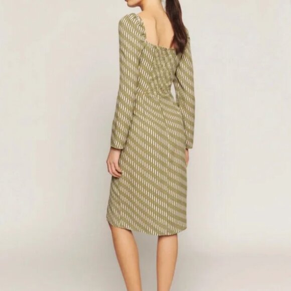 Reformation Peyton Dress Linoleum - Size 4 - Picture 4 of 4